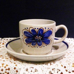 Stavangerflint Norway Florry Style Tea Cup Saucer